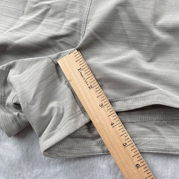 Adidas Shorts Women 2XL Heather Gray Three Stripe Woven Pacer Gym Running GT1185 - Picture 11 of 12